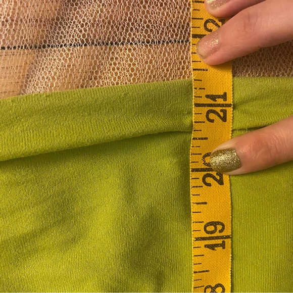 Vintage avocado green cream 3/4 sleeve midi nightgown sleepwear sleep - Picture 12 of 14